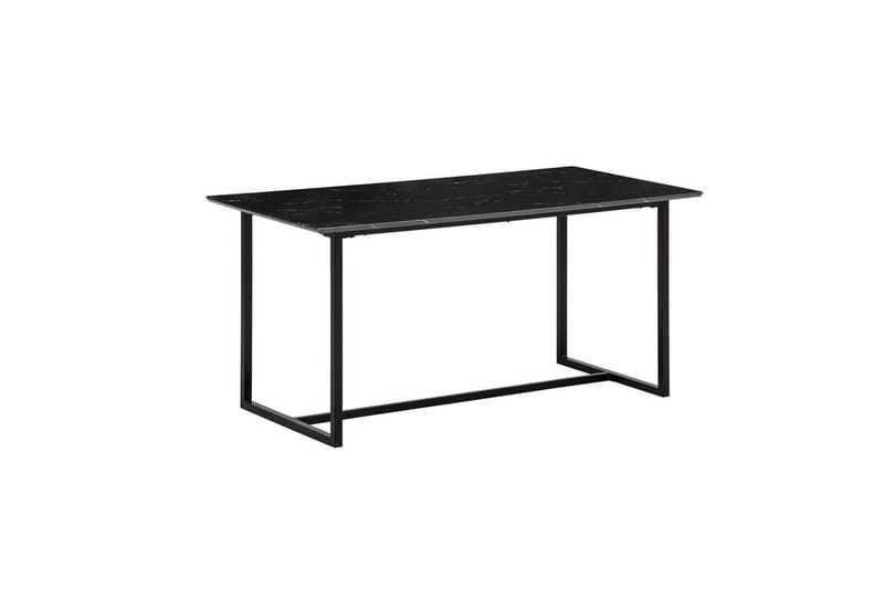 Matbord Wohnling Industriell loftstil, MDF med metallben med gyllene spets Marmor, Svart, 200x90 cm - Marmor, Svart, 200x90 cm - Möbler - Bord & matgrupper - Matbord & köksbord