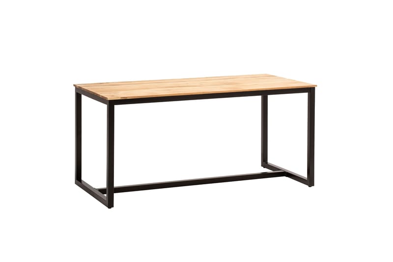 Matbord Wohnling massivt trä industriell loftstil metallbensram 180x90 cm, 180x90 cm