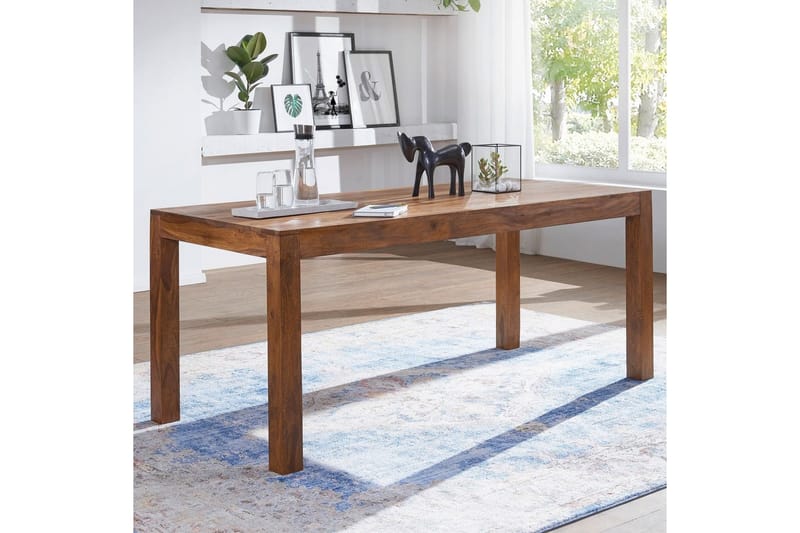 Matbord Wohnling Massivt trä lantstil Rosenträ, 140x80 cm - Rosenträ, 140x80 cm - Möbler - Bord & matgrupper - Matbord & köksbord