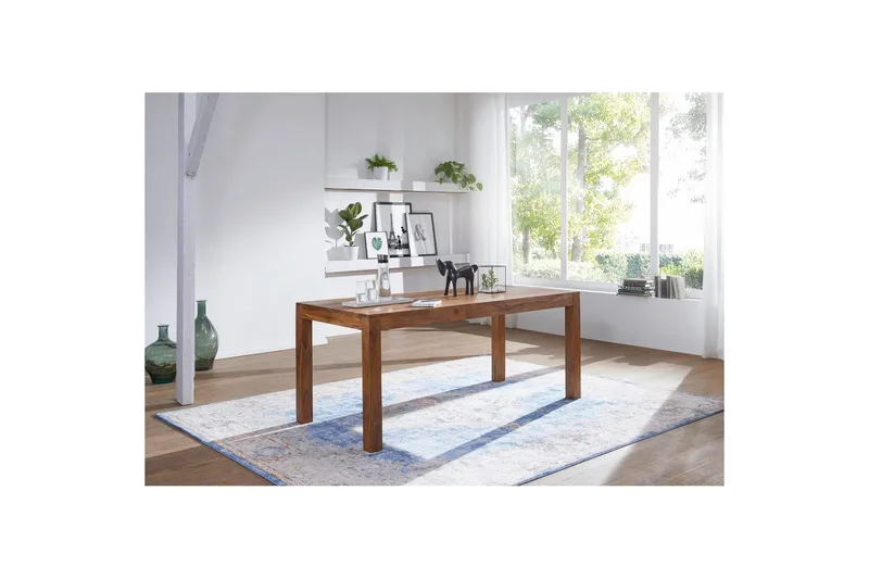 Matbord Wohnling Massivt trä lantstil Rosenträ, 200x100 cm - Rosenträ, 200x100 cm - Möbler - Bord & matgrupper - Matbord & köksbord