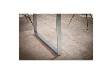 Matbord Wohnling Massivt trä med trädkanter, rektangulär, lantlig stil Silver, Rak, 180x90 cm - Silver, Rak, 180x90 cm - Möbler - Bord & matgrupper - Matbord & köksbord