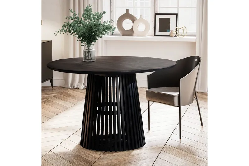 Matbord Wohnling Rund 120 cm massivt trä loftstil - Möbler - Bord & matgrupper - Matbord & köksbord