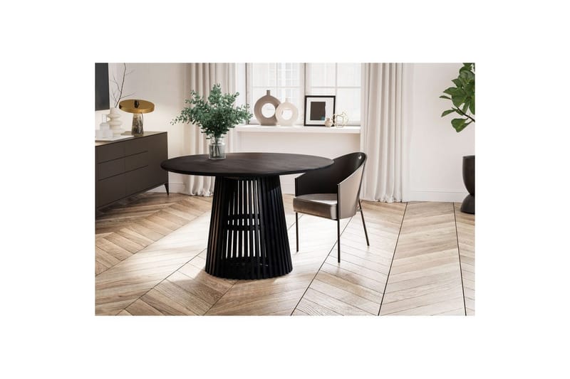 Matbord Wohnling Rund 120 cm massivt trä loftstil - Möbler - Bord & matgrupper - Matbord & köksbord