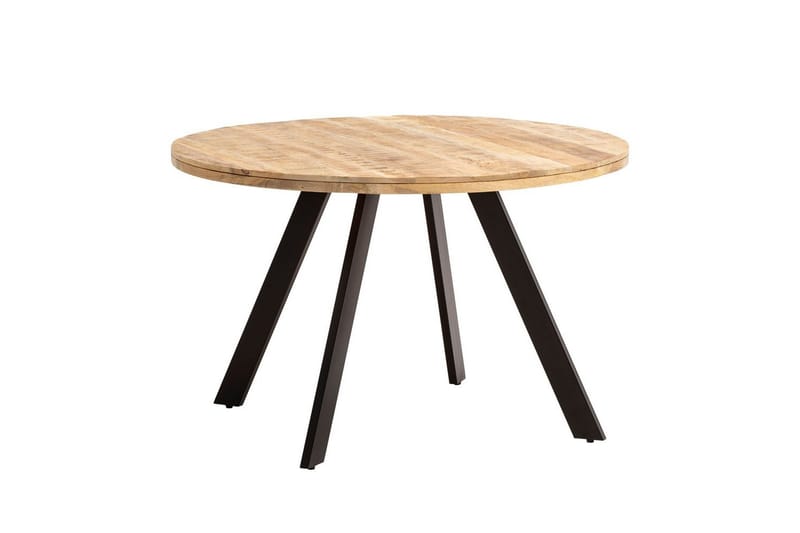Matbord Wohnling rund massivt trä, modern lantlig stil 120 cm - 120 cm - Möbler - Bord & matgrupper - Matbord & köksbord