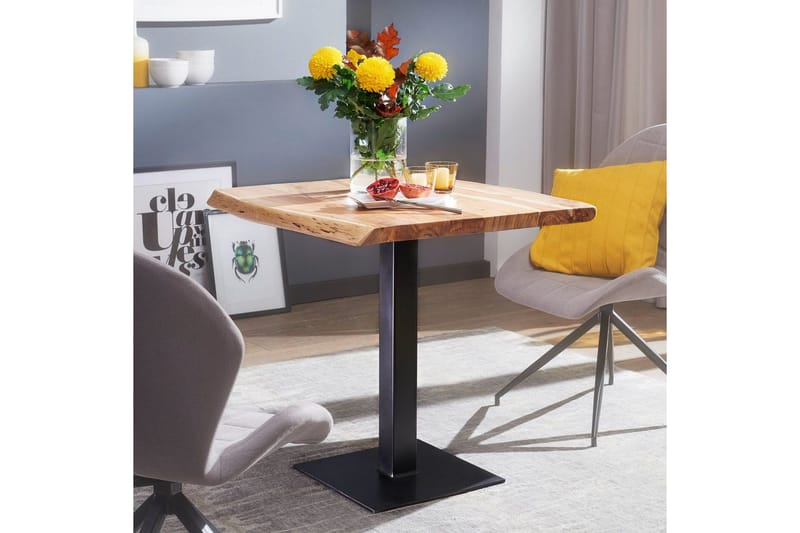 Matbord Wohnling Träkant Solid Trä med Massiva Metallben Industriell - Möbler - Bord & matgrupper - Matbord & köksbord