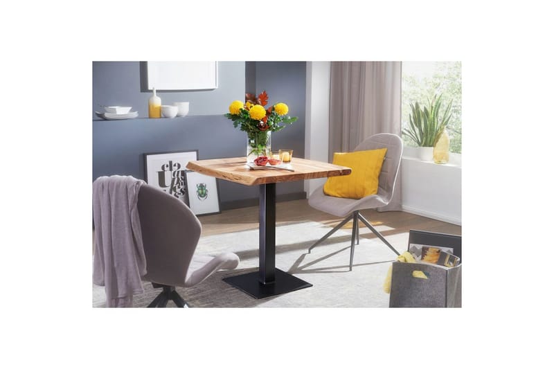 Matbord Wohnling Träkant Solid Trä med Massiva Metallben Industriell - Möbler - Bord & matgrupper - Matbord & köksbord