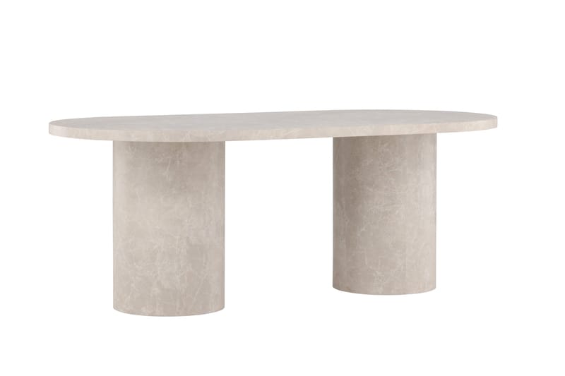 Matbord Peach Narvik Dining Table 100x200 cm - Beige Marblelook / Beige - Möbler - Bord & matgrupper - Matbord & köksbord