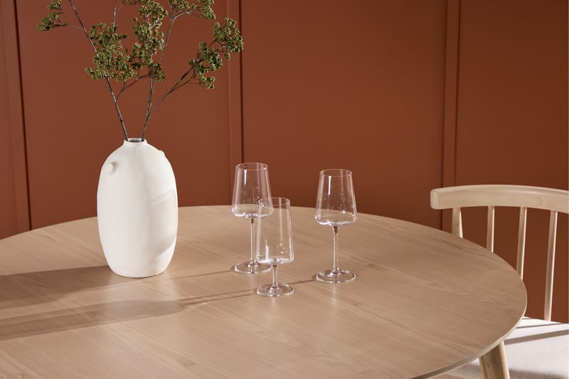 Matbord Peach Flora Dining Table ø120 - Whitewash / Veneer Whitewash - Möbler - Bord & matgrupper - Matbord & köksbord