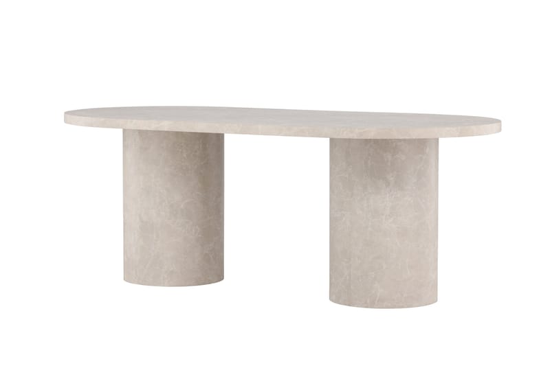 Matbord Peach Narvik Dining Table 100x200 cm - Beige Marblelook / Beige - Möbler - Bord & matgrupper - Matbord & köksbord
