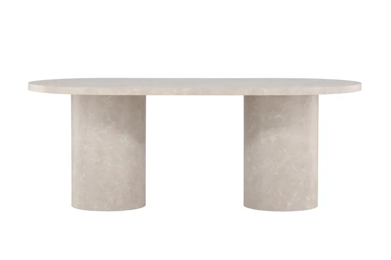 Matbord Peach Narvik Dining Table 100x200 cm - Beige Marblelook / Beige, undefined