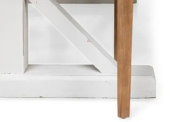 Matgrupp Bloomington Lyon Förlängningsbar 200 cm med 6 Viktoria Stol Natur/Vit/Beige Beige/White - Möbler - Bord & matgrupper - Matgrupper