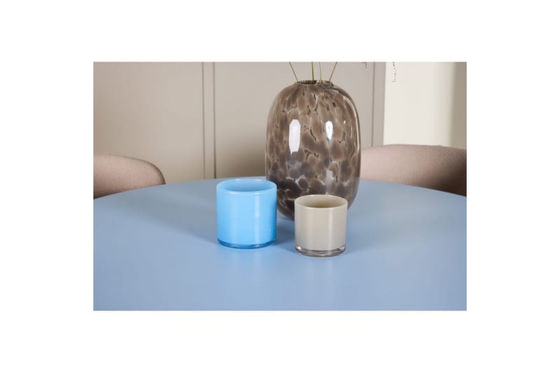 Matgrupp Bootcut Runt 110 cm Babyblå med 4st Astoria Stolar Beige - Beige - Möbler - Bord & matgrupper - Matgrupper