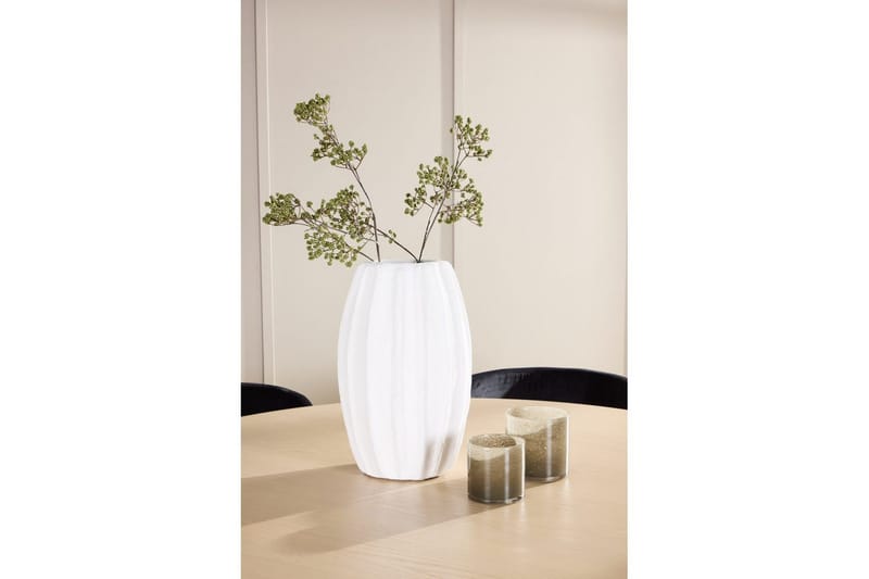 Matgrupp Copenhagen Runt 140 cm Vit/Beige med 6st Edina Stolar - Möbler - Bord & matgrupper - Matgrupper