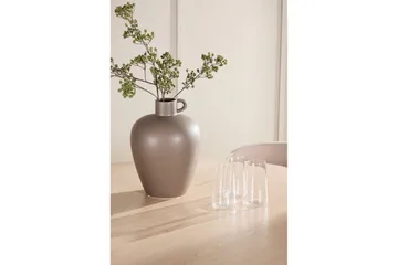 Matgrupp Flora Runt 120 cm Vit med 4st Astoria Stolar Beige - Beige - Möbler - Bord & matgrupper - Matgrupper