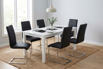 Matgrupp Jasmin 180 cm Förlängningsbar med 6 Cibus stolar - Möbler - Bord & matgrupper - Matgrupper