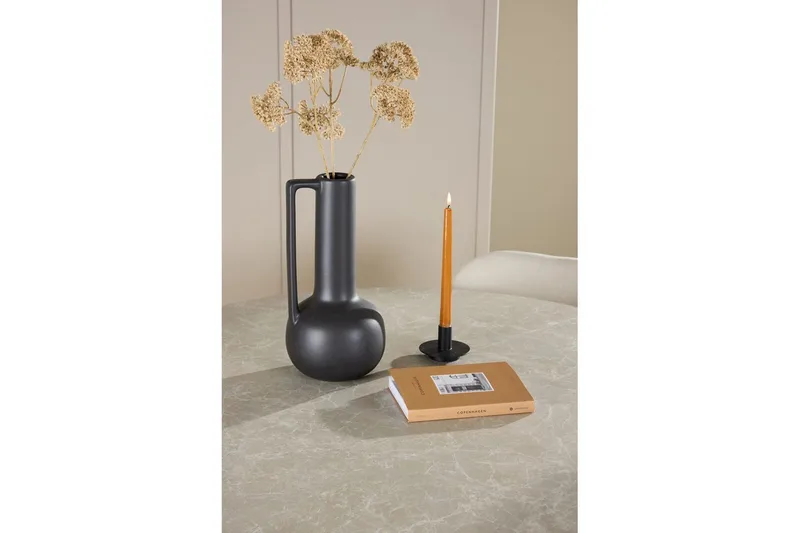 Matgrupp Lanzo Runt 120 cm med 4st Lilja Stolar Beige - Beige - Möbler - Bord & matgrupper - Matgrupper