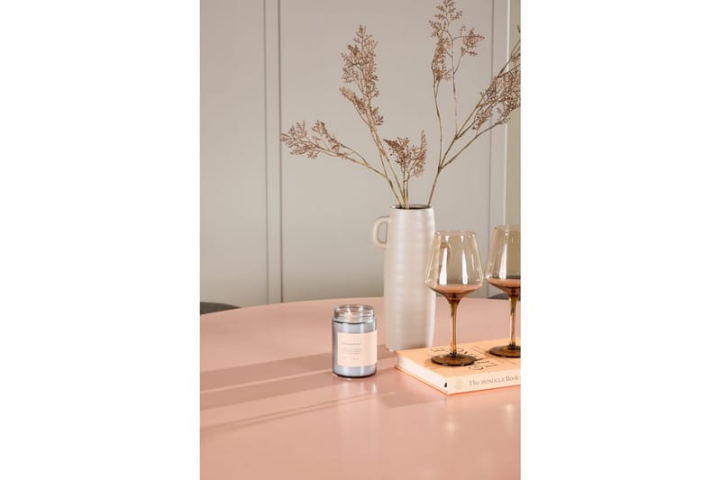 Matgrupp Lanzo Runt 120 cm Rosa med 4st Edina Stolar Svart / Brun - Svart / Brun - Möbler - Bord & matgrupper - Matgrupper