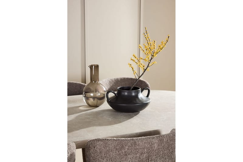 Matgrupp Narvik 100x200 cm Beige med 6st Astoria Stolar Brun - Brun - Möbler - Bord & matgrupper - Matgrupper