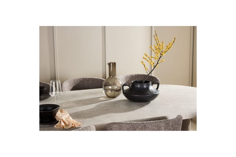 Matgrupp Narvik 100x200 cm Beige med 6st Astoria Stolar Brun - Brun - Möbler - Bord & matgrupper - Matgrupper