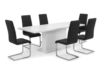 Matgrupp Ratliff 180 cm Förlängningsbar med 4 Cibus stolar - Möbler - Bord & matgrupper - Matgrupper