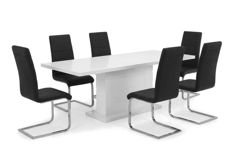 Matgrupp Ratliff 180 cm Förlängningsbar med 4 Cibus stolar - Möbler - Bord & matgrupper - Matgrupper