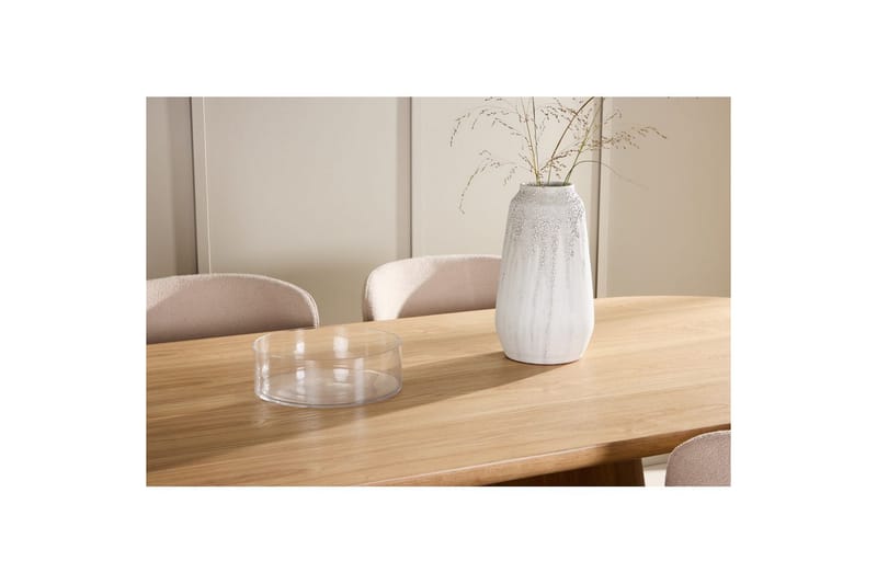 Matgrupp Stjärnö 200x90 cm Natur med 6st Astoria Stolar Beige - Beige - Möbler - Bord & matgrupper - Matgrupper