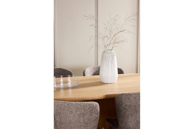 Matgrupp Stjärnö 200x90 cm Natur med 6st Astoria Stolar Brun - Brun - Möbler - Bord & matgrupper - Matgrupper