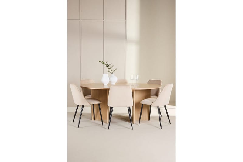 Matgrupp Strada Runt 120/170 cm med Night Stolar 6 st - 6 st - Möbler - Bord & matgrupper - Matgrupper