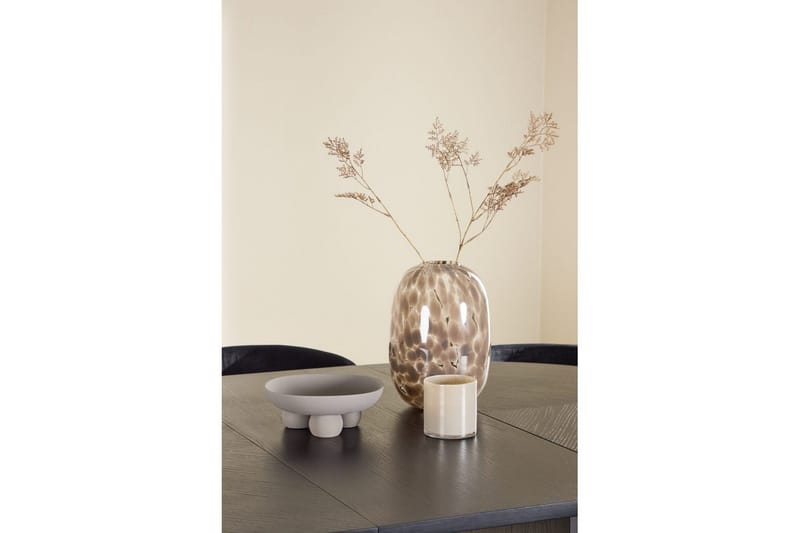 Matgrupp Strada Runt 120/170 cm Svart med Edina Stolar 6 st, Svart - 6 st, Svart - Möbler - Bord & matgrupper - Matgrupper