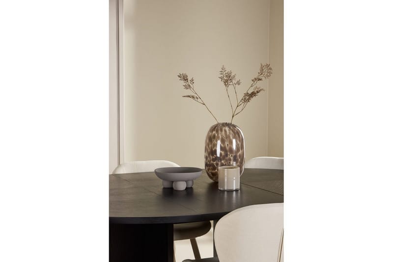 Matgrupp Strada Runt 120/170 cm Svart med Lilja Stolar 6 st - 6 st - Möbler - Bord & matgrupper - Matgrupper