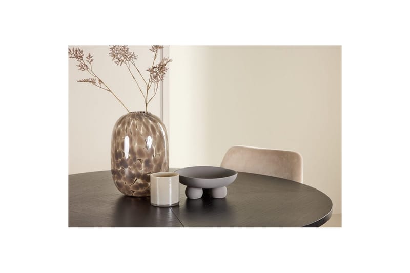 Matgrupp Strada Runt 120/170 cm Svart med Night Stolar 4 st - 4 st - Möbler - Bord & matgrupper - Matgrupper