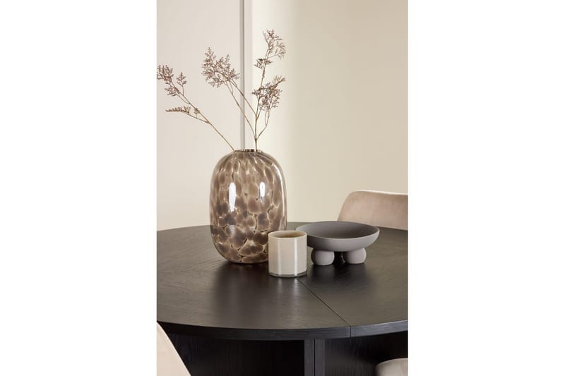 Matgrupp Strada Runt 120/170 cm Svart med Night Stolar 4 st - 4 st - Möbler - Bord & matgrupper - Matgrupper