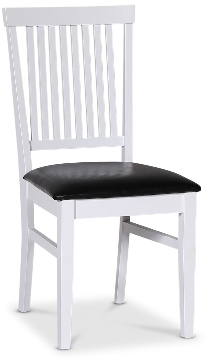 Matgrupp; bord 140x90 cm - Vit / oljad ek med 4 st stolar - Fårö, Vit/Oljad ek