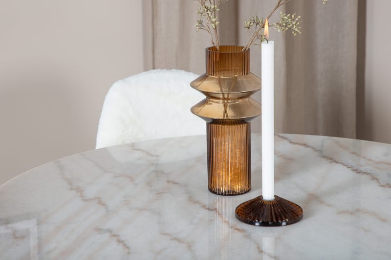 Admira Matgrupp 106 cm Rund inkl 4 Ypas Stolar - Marmor/Vit/Svart - Möbler - Bord & matgrupper - Matgrupper