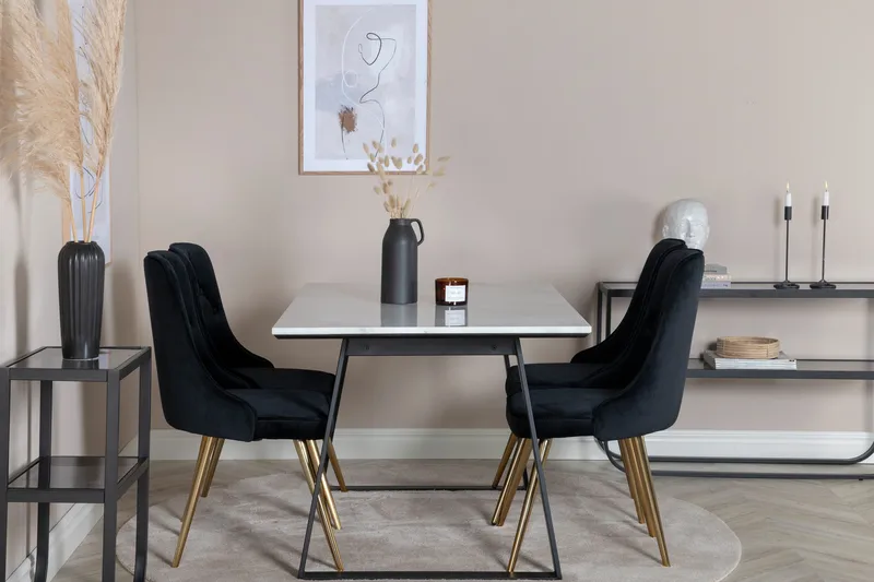 Admira Matgrupp 140 cm + 4 st Valerie Matstolar, undefined