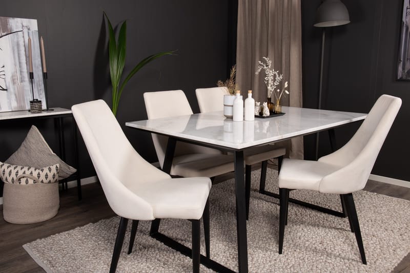 Admira Matgrupp med 4 Ludde Matstol - Möbler - Bord & matgrupper - Matgrupper