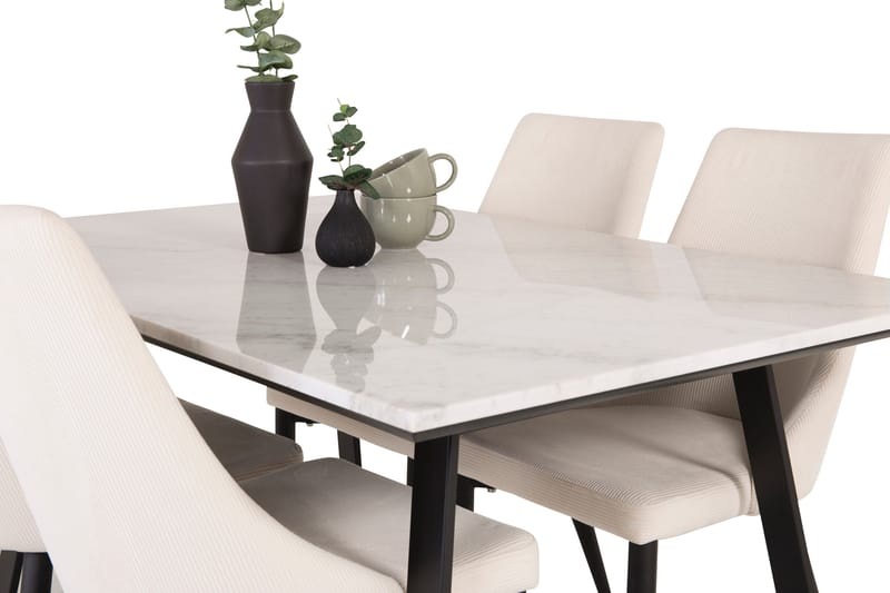 Admira Matgrupp med 4 Ludde Matstol - Möbler - Bord & matgrupper - Matgrupper