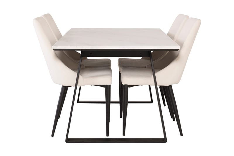 Admira Matgrupp med 4 Ludde Matstol - Möbler - Bord & matgrupper - Matgrupper