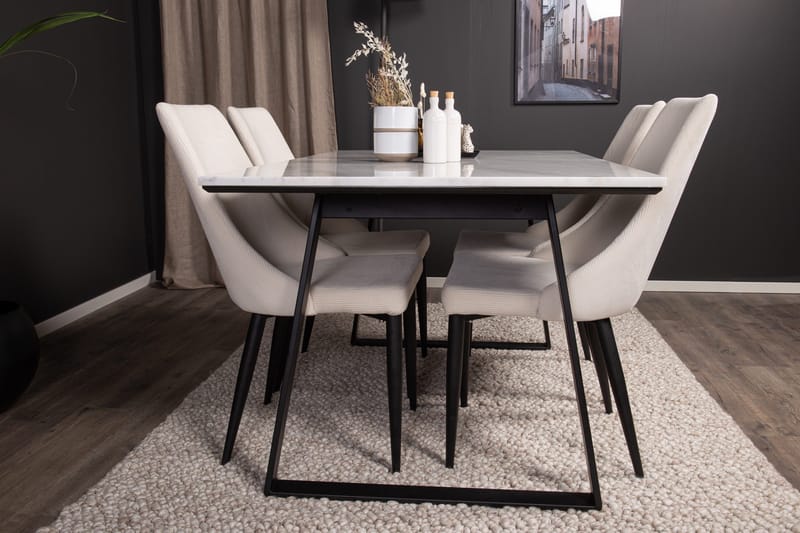 Admira Matgrupp med 4 Ludde Matstol - Möbler - Bord & matgrupper - Matgrupper