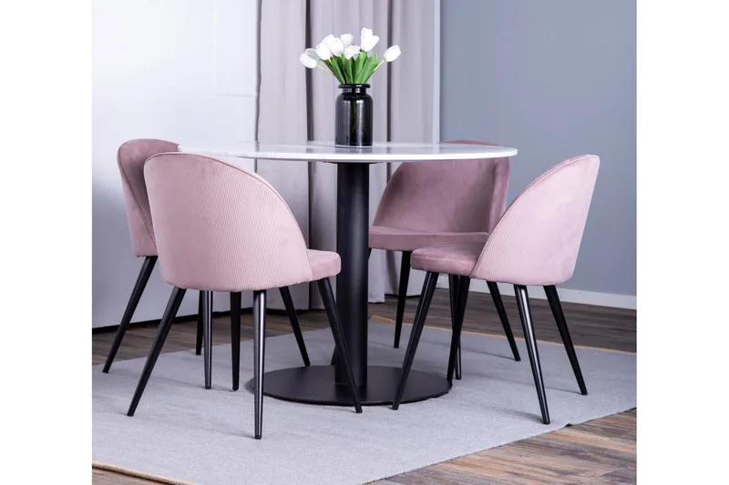 Admira Matgrupp med 4 Valeri Matstolar - Möbler - Bord & matgrupper - Matgrupper