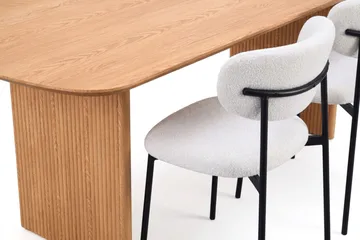 Alma Matgrupp rektangulärt 220 cm Ek med 6 Lucy Matstolar - Ek - Möbler - Bord & matgrupper - Matgrupper
