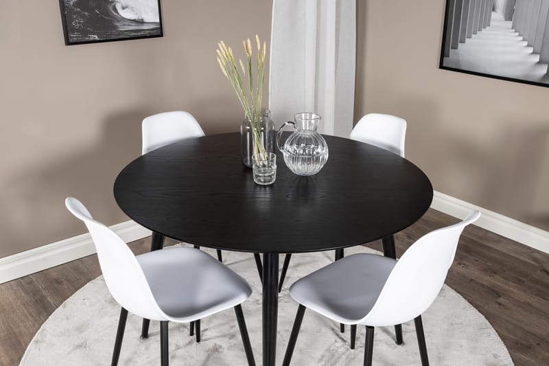 Balisa Matgrupp 115 cm Rund + 4 Ypas Matstolar - Möbler - Bord & matgrupper - Matgrupper