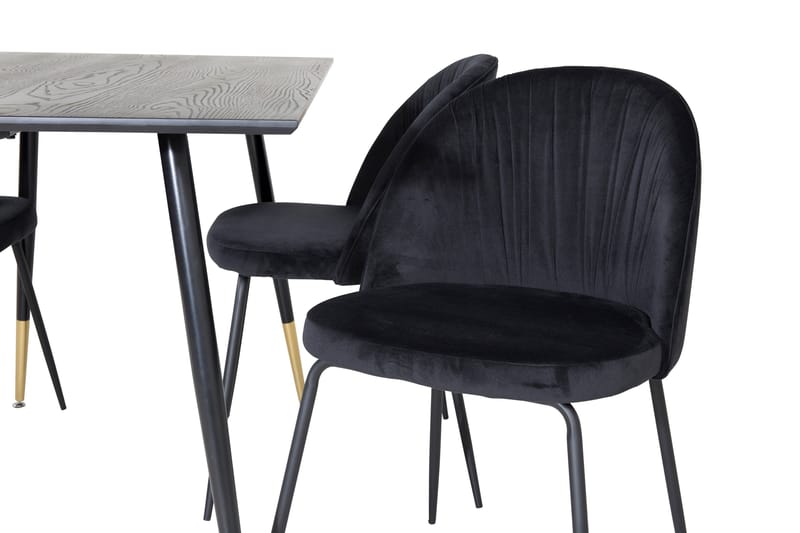 Balisa Matgrupp 120 cm inkl 4 Foyos Stolar - Svart - Möbler - Bord & matgrupper - Matgrupper