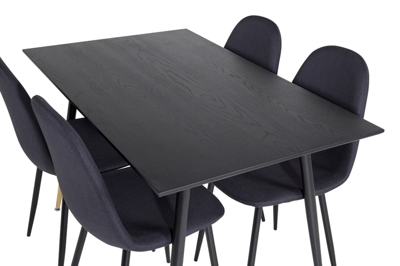 Balisa Matgrupp 120 cm inkl 4 Ypas Stolar - Svart - Möbler - Bord & matgrupper - Matgrupper