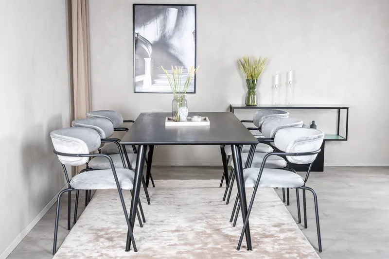 Balisa Matgrupp 180 cm + 6 st Arcarazo Matstolar, undefined