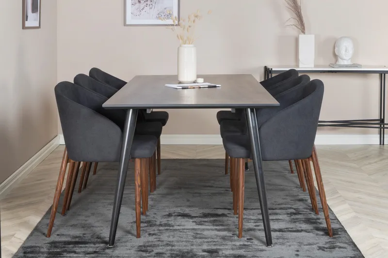 Balisa Matgrupp 180 cm + 6 st Kullersbro Matstolar, undefined