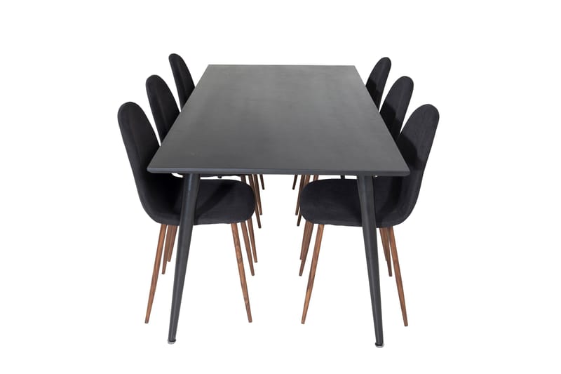 Balisa Matgrupp 180 cm inkl 6 Ypas Stolar - Svart/Brun - Möbler - Bord & matgrupper - Matgrupper