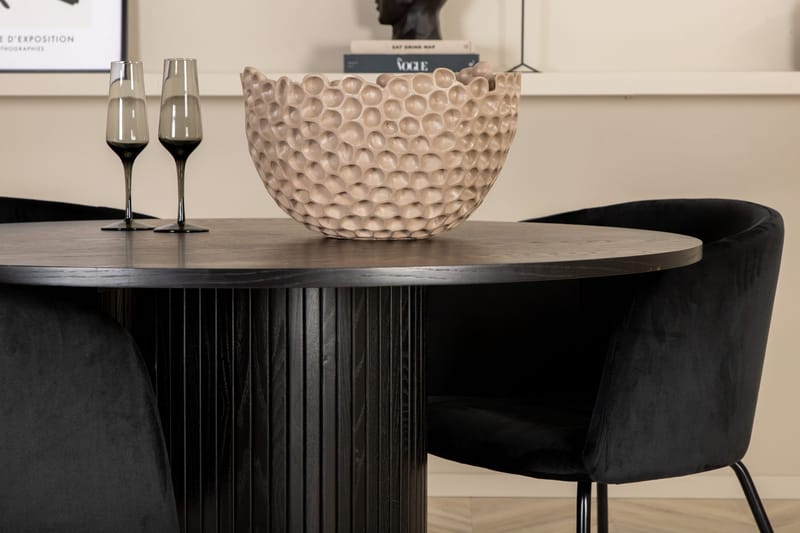 Bianca runt matbord med 4st Berit matstol - Möbler - Bord & matgrupper - Matgrupper