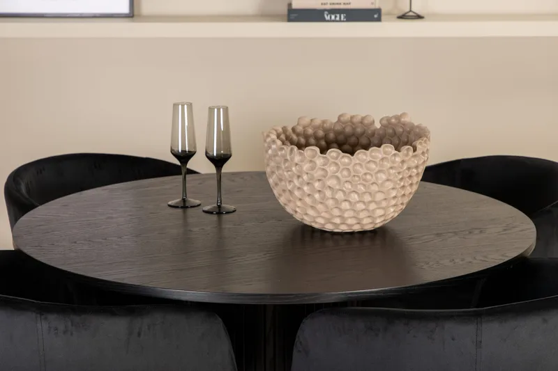 Bianca runt matbord med 4st Berit matstol - Möbler - Bord & matgrupper - Matgrupper