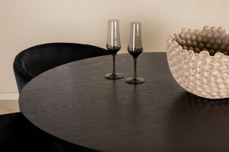 Bianca runt matbord med 4st Berit matstol - Möbler - Bord & matgrupper - Matgrupper